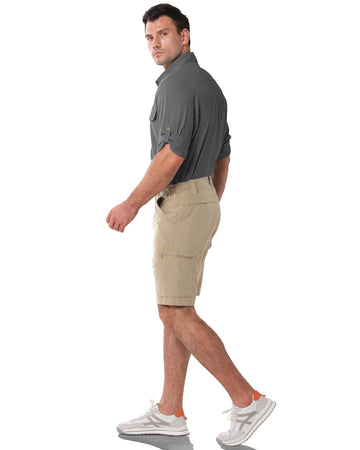 Men’s Long Sleeve UPF 50+ GEO® Air-Hole Dry Cooling Shirts with Outdoor Activity Designs